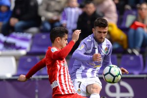 Fran Rodríguez en su último partido con el Almería.
