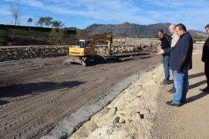Inicio de las obras de canalización de una de las ramblas días atrás.