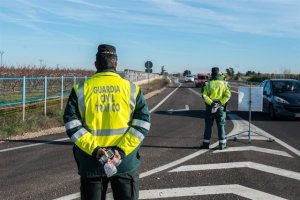 Control de tráfico de la Guardia Civil