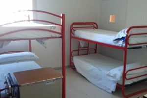 Literas de los MIR en el Hospital Torrecárdenas.