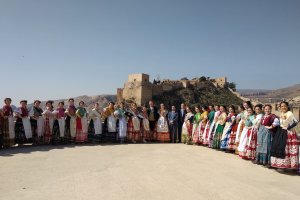 Las 26 candidatas, en la azotea de la Plaza Vieja.