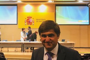 El concejal, José Juan Rodríguez, en su visita a Madrid.