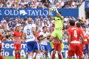 René en el Zaragoza-Almería de la pasada Liga.