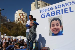 Los padres de Gabriel Cruz, el niño asesinado.