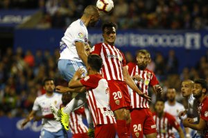 Álvaro Giménez, en La Romareda.