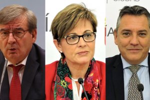 Fernando Martínez, Adriana Valverde e Indalecio Gutiérrez.