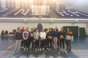 Preparadas para disfrutar del baloncesto.