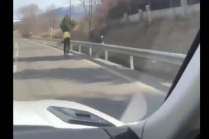 Captura del vídeo subido por la mujer de Messi.