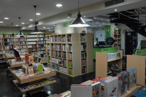 La Librería Bibabuk, en la Rambla de Almería.