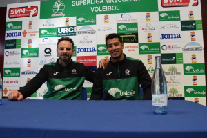 Manolo Berenguel con Ronald Fayola.