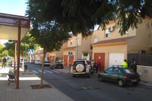 Vivienda de Huércal de Almería donde vívía y fue asesinada la víctima