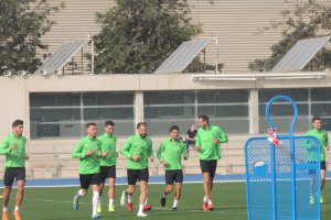 Buena semana de entrenamientos del Almería pensando en ganar al Sporting de Gijón.
