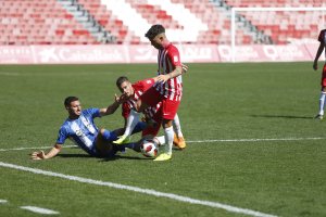 Navas y Óscar Lozano en el Almería B-Jumilla.