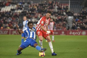 JC Real en el partido ante el Deportivo.