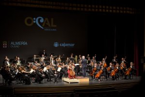 Un momento del concierto de este domingo de la OCAL.