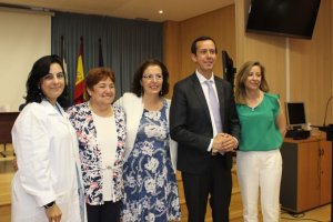 La hasta ahora gerente del área, Macarena Marín, primera por la izquierda.