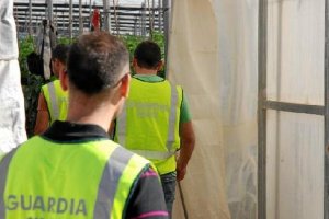 Equipos de la Guardia Civil en Almería.