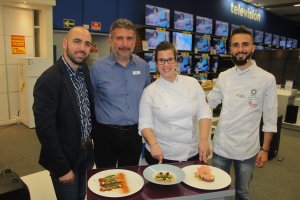 Ángel Archilla, Juan Esteban Martínez, gerente; Estefanía Marchal y Miguel Ángel González.