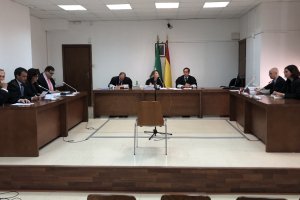 El tribunal y los letrados de las partes