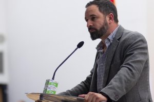 Abascal, en el mitin de VOX en Aguadulce.