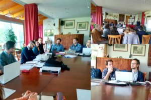 Encuentro de los organizadores.