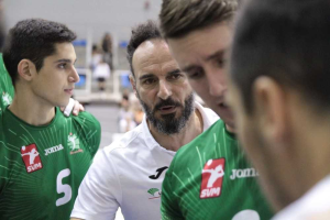 Manolo Berenguel entrenador del Unicaja Almería.