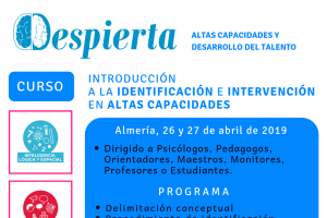 Curso Programa Despierta Almería  para la Identificación de Altas Capacidades.