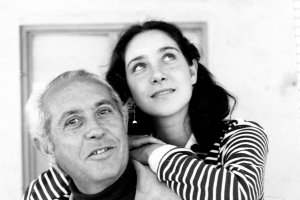 Antonio Díaz González junto a su hija, María del Mar.