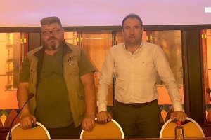 El edil cuevano (derecha) con Joaquín Sendra.