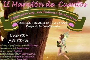 Detalle del cartel del segundo Maratón de Cuentos.