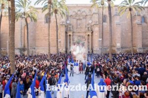 Imagen de la Plaza de la Catedral durante la Semana Santa del 2018.