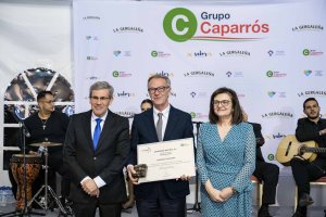 Pedro Caparrós y Ana Andújar con el ministro José Guirao