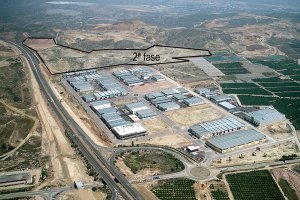 Vista aérea del Polígono Industrial El Real, entre los términos municipales de Antas y Vera.