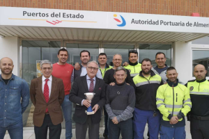 Los campeones con el presidente.