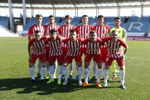 El once del filial ante el Jumilla.