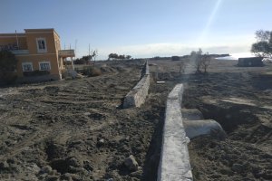 Obras paradas de la prolongación del paseo marítimo