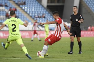 Areces Franco en el Almería-Zaragoza.