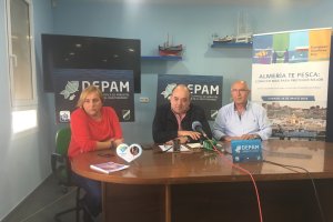 Angeles Cayuela,  José María Gallart e Ignacio López, representantes del sector pesquero.