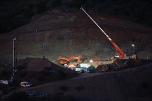 Trabajos llevados a cabos para rescatar al pequeño Julen./ EUROPA PRESS / ÁLEX ZEA