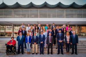 La candiCandidatura del PP de Roquetas, este lunes, en su presentación oficial.