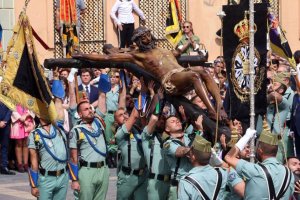 La cofradía del Cristo de la Buena Muerte de Málaga.