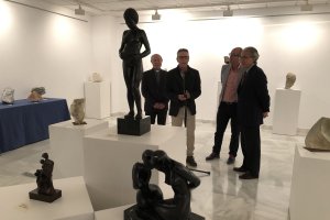 Inauguración de la muestra en la Rambla Alfareros