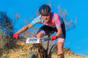 El corredor almeriense en acción.