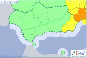 La provincia estará en alerta amarilla por lluvia hasta las 15 horas del sábado.
