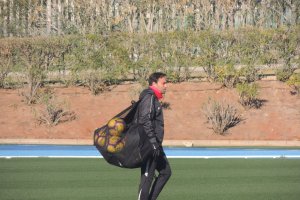 Fran Fernández en el campo Anexo.