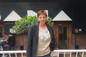 Pilar Vega en la terraza de La Habana Cristal.