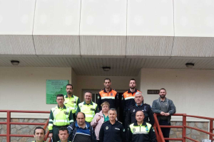 Los asistentes a la reunión de seguridad.