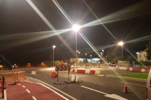 Cuesta de los callejones, tramo de la N340 en Huércal de Almería.