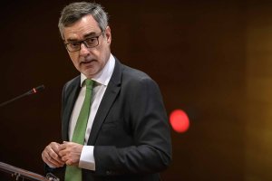 José Manuel Villegas, durante una conferencia de La Voz de Almería