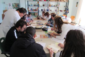 Desarrollo del taller en el Hospital de Poniente.